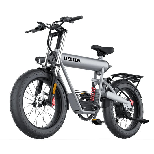 COSWHEEL Electric Bike Adults Off road electric Motorcycle bike 1000W Fat Tire Electric Bicycle,48V 20Ah Removable Battery Ebike
