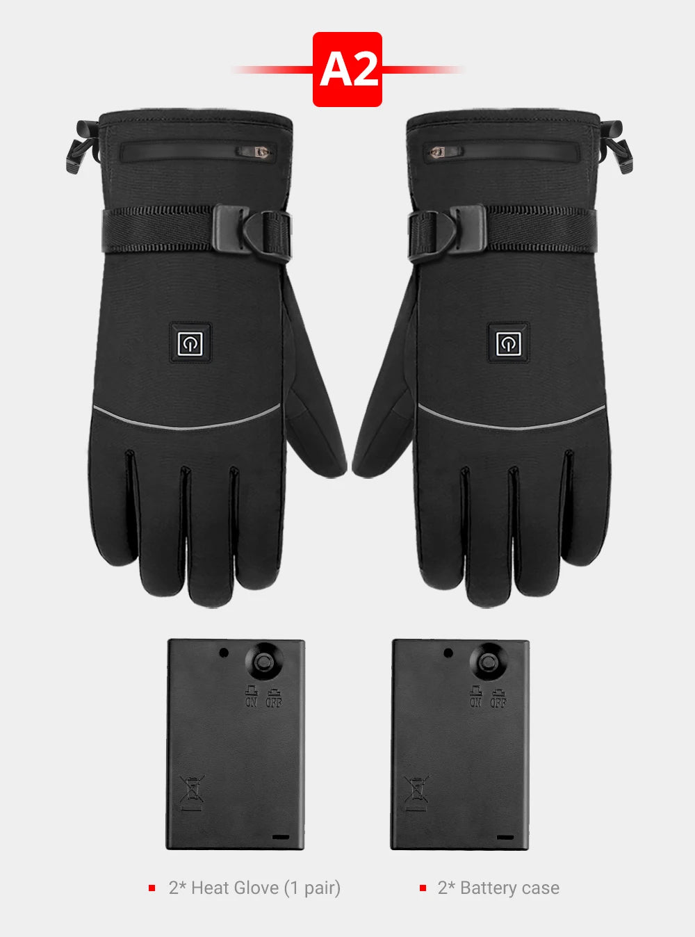 Heated Motorcycle Gloves Winter Warm Motorcycle Gloves Guantes Moto Heated Gloves Waterproof Rechargeable Heating Thermal Gloves