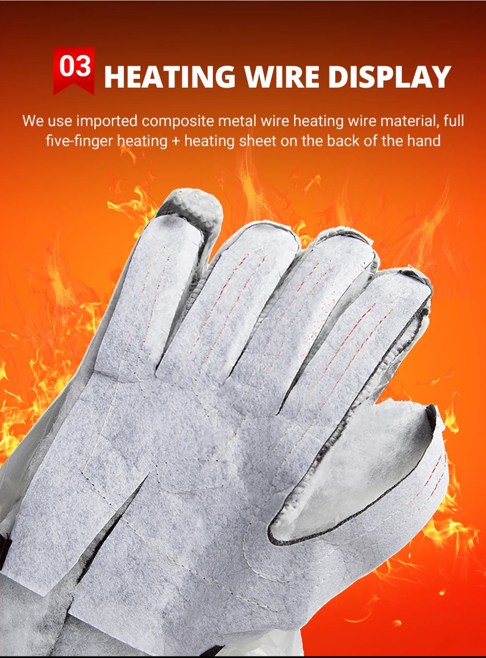 Heated Motorcycle Gloves Winter Warm Motorcycle Gloves Guantes Moto Heated Gloves Waterproof Rechargeable Heating Thermal Gloves