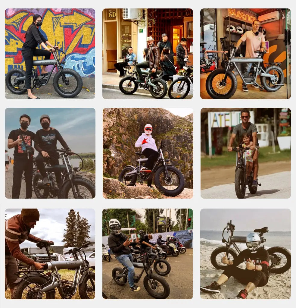 COSWHEEL Electric Bike Adults Off road electric Motorcycle bike 1000W Fat Tire Electric Bicycle,48V 20Ah Removable Battery Ebike