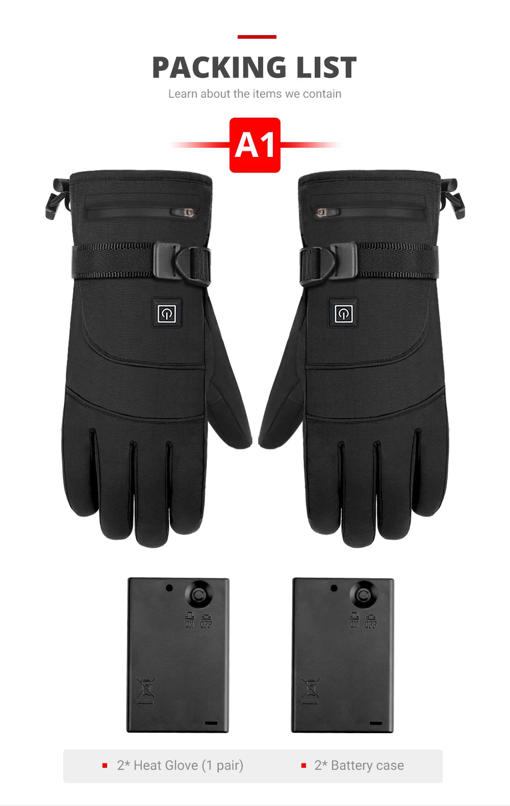 Heated Motorcycle Gloves Winter Warm Motorcycle Gloves Guantes Moto Heated Gloves Waterproof Rechargeable Heating Thermal Gloves