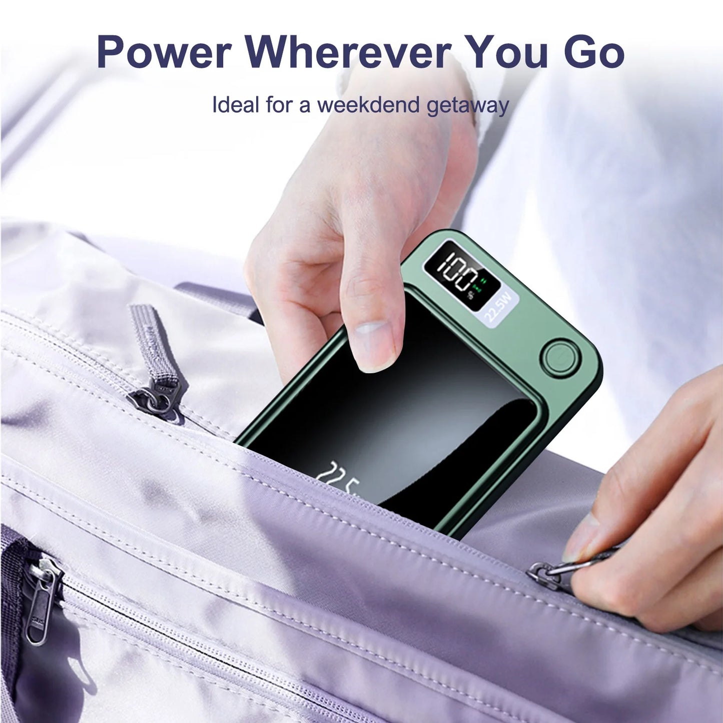 10000mAh Power Bank Magnetic Wireless Charger PD 22.5W Fast Charging for iPhone 15/14/13/12/Pro Max/Pro/Plus/Mini/ AirPods 3/2